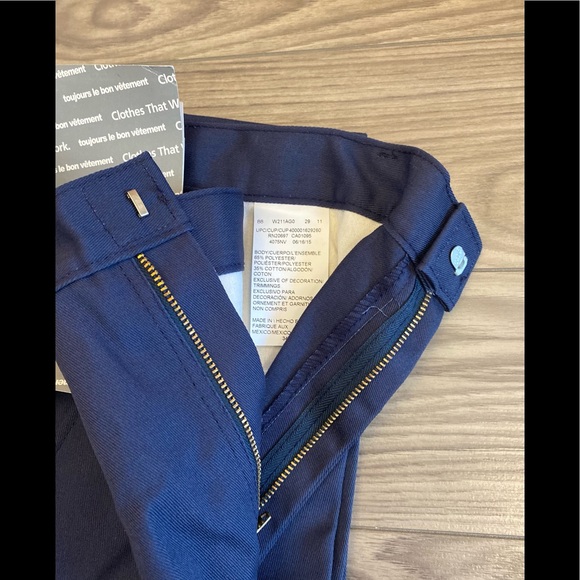 *NWT* 3 Mens work pants in navy Sz 34x28 - Picture 5 of 8